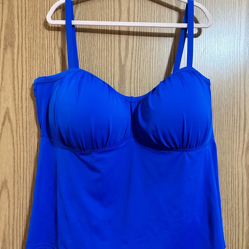Vibrant Blue Tankini Top